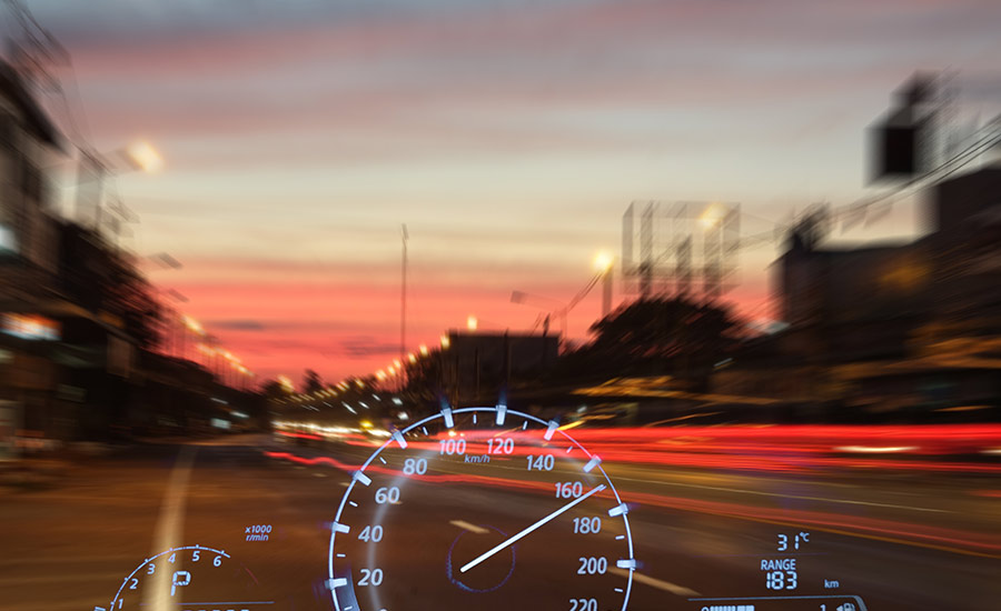 Dashboard speedometer